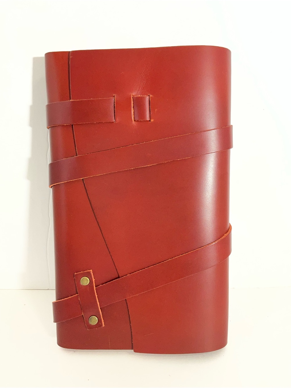 Portland Leather Large Wrap Journal in Madrone-NEW